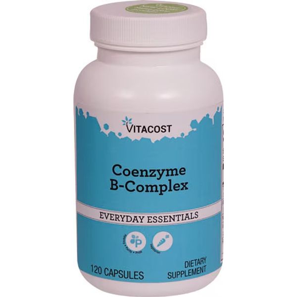 VITACOST Coenzyme B-Complex 120 Capsules Mfg 6/2023 NEW & SEALED
