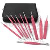 10 Pimple Popper Tool Kit, Blackhead Remover Set Comedone Extractor Acne Kit (P)