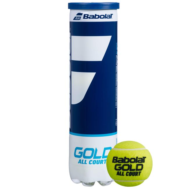 Babolat 502085 Tennis Balls Gold All Court Yellow 4 Pieces