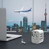 Overseas Conversion Plug, TESSAN Outlet Conversion Plug, International Travel Power Conversion Plug, Worldwide Compatible, Power Conversion AC Adapter, Multi Conversion Plug, C/BF/O/A Type, 3 USB-A