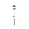 Pet Cat Handmade Pine Cat Wand Interactive Toy with Bell Green