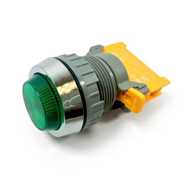 PLN-30 Green 30mm Pilot Panel Indicator Light LED Lamp 24V AC/DC