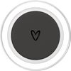 Black Gray Minimalist Heart PopSockets PopGrip for MagSafe