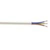 3 Core Round White Flex Flexible Cable 0.75 MM - 1 metre Cut Length