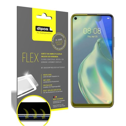 2x Screen Protector for Huawei P40 lite 5G Protective Film covers 100% dipos