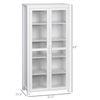 Modern Kitchen Pantry, 5-tier Storage Cabinet w/ Adjustable Shelves, White