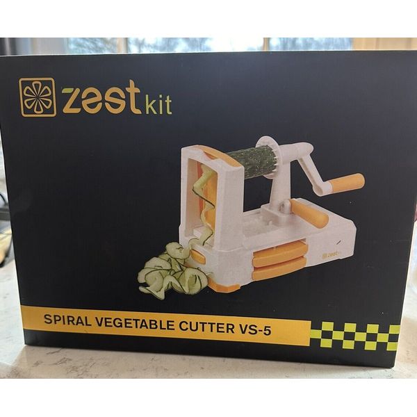 Zest Kit Spiral Vegetable Cutter VS-5 White Ribbon, Thick, Thin Brand New in Box