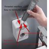MHTECH Automatic Toothpaste Dispenser Wall Mount Waterproof Dustproof Grey (7 x 6 x 11 cm)