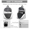 VASCHY Lightweight Backpack for School, Classic Basic Water Resistant Casual Daypack for Travel with Bottle Side Pockets (White)
