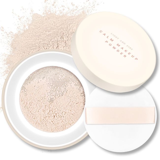 KYDA Matte Loose Powder, Soft Net Sifter Baked Loose Makeup Powder, Soft Focus Ultra Fine Setting Powder, Lasting Oil Control Powder, Natural Tone