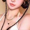 KALLORY 2pcs Braid Wig Barrettes Baby Twist High Temperature Wire Clip