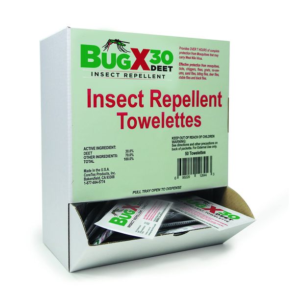 Insect Repellent Towelettes (50 Pack)