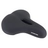 CAPTAIN STAG Y-7865 Bicycle Saddle, Soft Saddle, Memory Foam, Perforated, Grooved, Black
