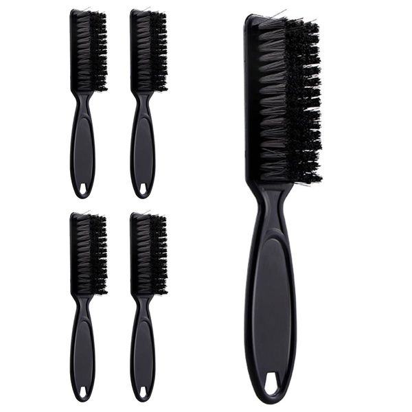 WANGCL 6 Stück Clipper Klinge Reinigungsbürste Haarschneidemaschine Reinigung Nylon Bürste Nagelbürste Trimmer Friseur Reinigungsbürste Werkzeug (schwarz)