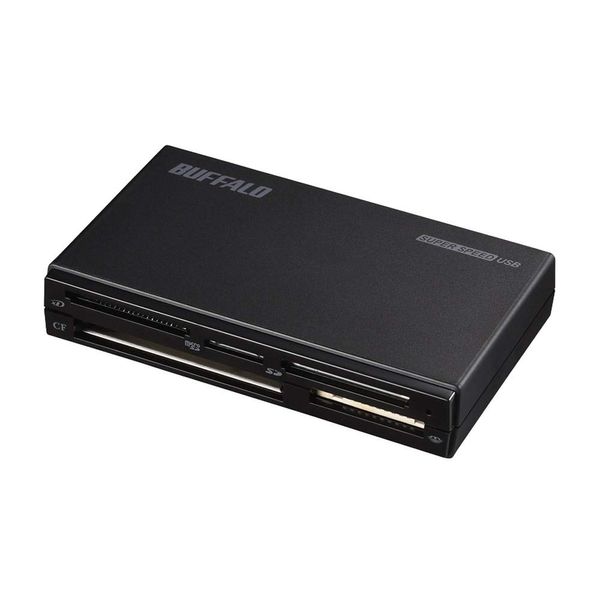 Buffalo BUFFALO USB3.0 Multi-Card Reader, High-End Model, Black, BSCR508U3BK