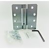 Satin Chrome 1/4" Radius Adjustable Self Closing Spring Hinge (US26D)