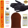 BRONZE - Sunless Self Tanning Spray (Pump) - LIGHT - 8 oz + Best Tanner Mitt!