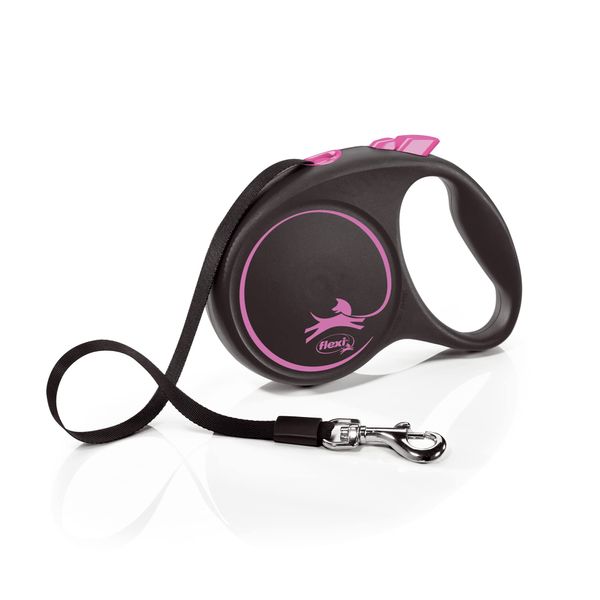 flexi 4000498034118 Roller Lead Design Black/Pink L Multi Small