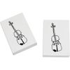 2 x 45mm 'Violin Instrument' Erasers/Rubbers (ER00013320)