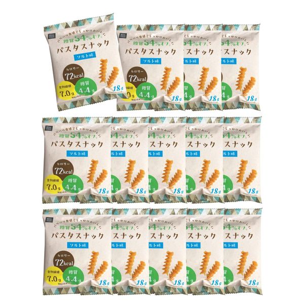 Pasta Snack, Low Sugar Off, Pasta Snack, Dietary Fiber, Low Calorie Sweets, Snacks, Snacks, Sanshu Sohonpo (Salted Flavor, 14 Bag Set)