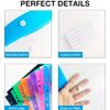 KAV A4 Punched Pockets Plastic Document Wallets - Expandable Clear Plastic File Folder - Convenient Snap Button - Top Opening Document Sleeves - 12 Pack Assorted Colours