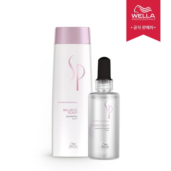 [Wella] Balance Scalp Scalp Clinic 2-piece set (Shampoo + Energy Serum)