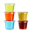 Juvale Disposable 1 Oz Portion Cups with Lids for Parties and Events In Bulk, Small Containers for Sample Tasting, Party Shots, Condiments, Sauces, Communion - Clear - 500-Pack