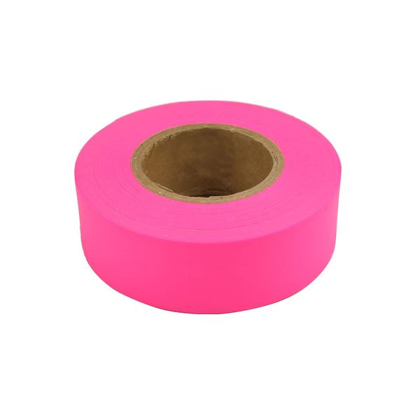 Flag Tape-300'x1-3/16"x2Mil Pink