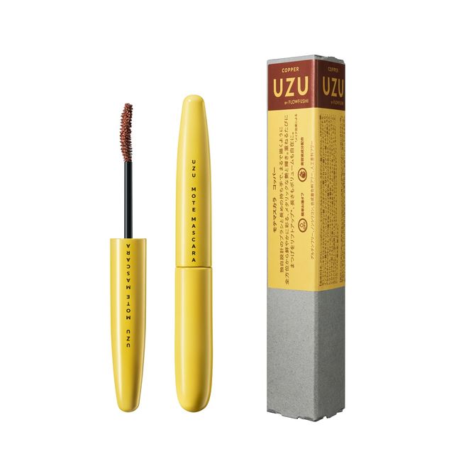 UZU BY FLOWFUSHI MOTE MASCARA Mote Mascara [Copper] Contains eyelash serum Water resistant Hot water off Gluten free Silicone free Synthetic coloring free Artificial fragrance free