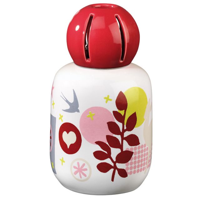 Reasonable★ Lampeberger Aroma Lamp Happy Red Ceramic 4167 Next Day Delivery Available<br>