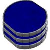 E/R50 Replacement Pad Compatible for 2000 Plus Printer R50 - Water Based - Pack of 3 - Blue