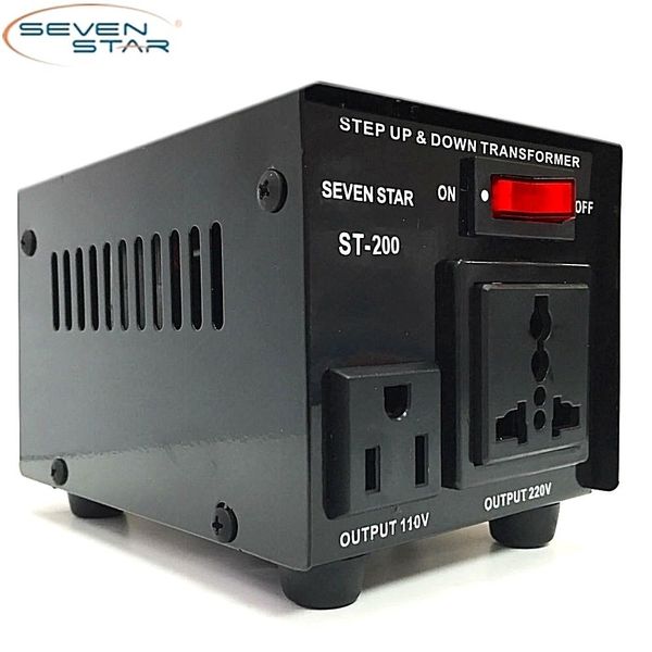 Delux 200 Watt 110v to 220v Transformer Voltage Converter 220 to 110 volt 200 W