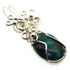 Native Turquoise Gemstone Wire Wrapped Pendant