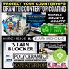 STONE SEALER POLYCERAMIC CLEAR COATING ETCH & STAIN RESISTANT