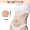 RUIOMII 100pcs Castor Oil Belly Button Patch, Castor Oil Pads