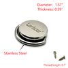 LORADAR Stainless Steel Security Anchor Base Plate,Desk Mount Anchor D Ring Hooks for Cable Locks (1 Pack)