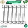 Iris Scissors 12 Pcs Set 4.5” Straight Jaws Dental Surgical Instruments