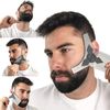 Men Beard Shaper, Mustache Shaping Comb Trimming Guide Shaper Beard Styling Tool Black