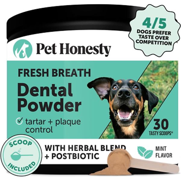 Pet Honesty Dog Breath Freshener Dental Powder (30 Scoops)