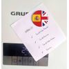 United Kingdom Spain Split Flag Fridge Magnet (Circular 2inch / 50mm Diameter)