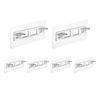 sourcing map 6 Pcs Shelf Support Peg, Double Row Self Adhesive Bracket with Screw Holes