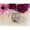 Personalised Wedding Ring Box, Rustic Wood Ring Storage Box, Ring Bearer, Customised with own text and design