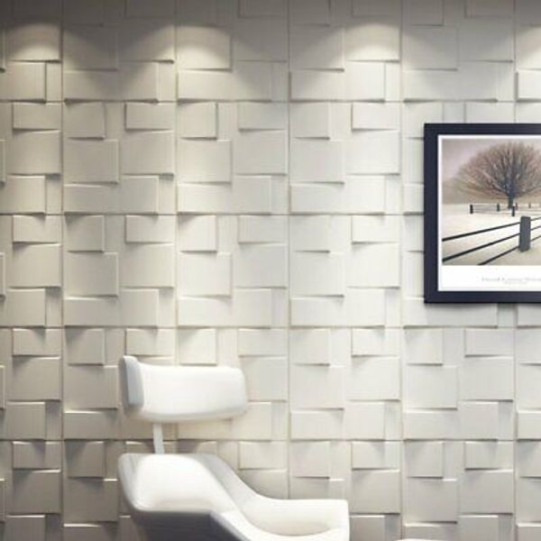 Shanley Modern 19.7" x 19.7" Wall Panelling in White