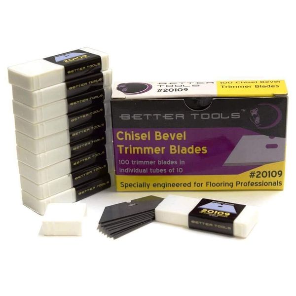 Better Tools - Chisel Bevel Carpet Trimmer Blade (100 blades/box)