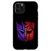iPhone 11 Pro Transformers Decepticon Autobot Distressed Split Retro Logo Case