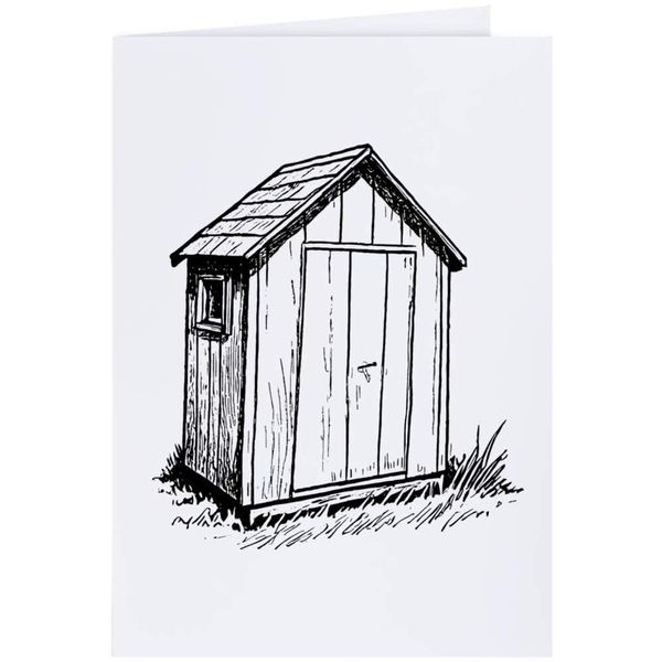 Large (A4) 'Tool Shed' Blank Greeting Card (GC00066348)