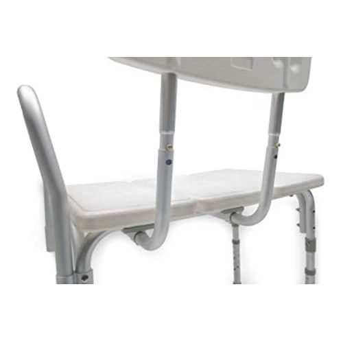 Lumex Everyday Tub Transfer Bench & Shower Chair - Waterproof Plastic and Aluminum Design - 7927KD-1