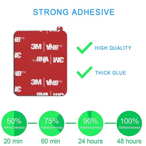 10 Pack 1.96 in x 1.57 in "(40*50mm) Very High Bond Sticky Adhesive Replacement,Double Sided Pads Gule for Dashboard Windshield Suction Cup Phone Holder Car DVR Home Suction Hooks GPS Navigation (Red)