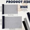4 Pieces African Net Bath Net Sponge Body Exfoliating Polyester Cleaning Shower Body Scrubber Back Scrubber Exfoliating Wash Bath Cloth for Daily Use (Black, Blue, White, Gray,7.8 x 27.6 Inch)