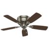 42" Antique Pewter 5 Blade Ceiling Fan Dimmable Transitional 3 LED Light Lamp